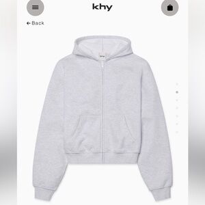 KHY Gray Zip-Up Hoodie